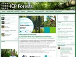 Screenshot der Projekt-Webseite ICP Forests
